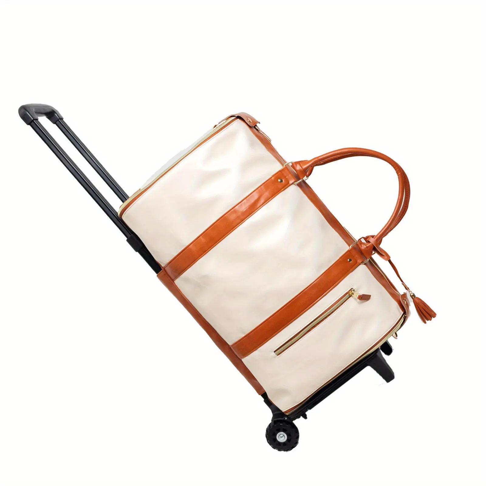 [2-in-1 Travel Garment Bag] 2-in-1 Travel Garment Bag Set - Removable Rolling Suitcase and Carry-On Shoulder Bag for Business Trips