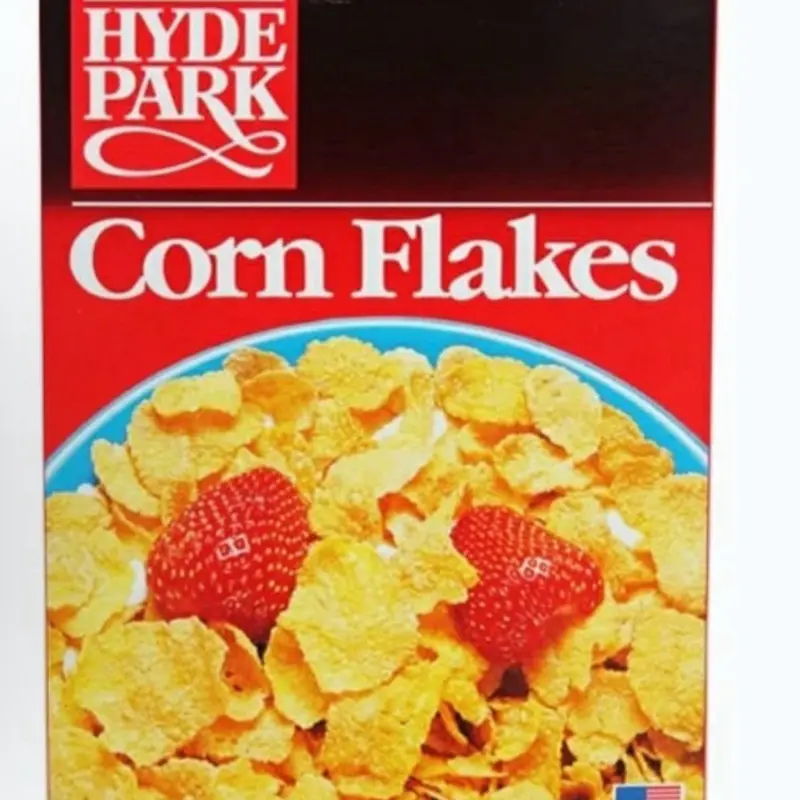 Cornflakes, Crunchy Breakfast Cereal, High-Fiber Whole Grain Cereal for Quick Morning Meals