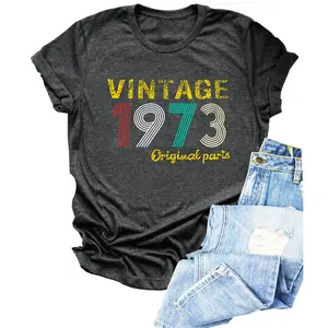 Vintage 1973 T-shirt , Sweatshirt, Hoodie - 50th Birthday Gift - Retro Style - Casual Tops