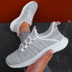 Four Seasons Fashion Casual Women's Breathable Lightweight Anti-Slip Durable Outdoor Sports Shoes Couple Running Sneakers Road Running Mesh Women's Shoes