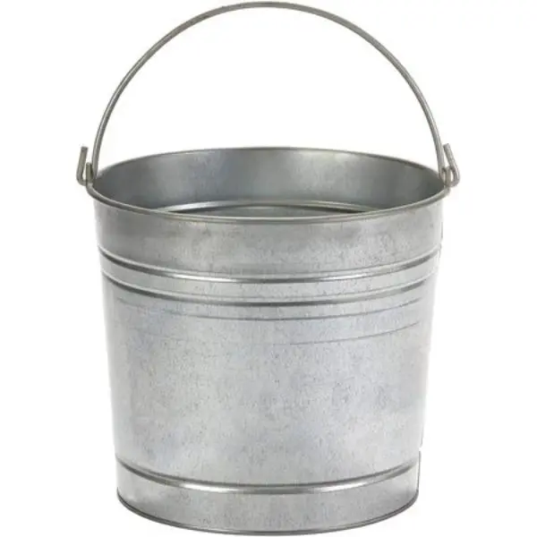 Miller GP10 Metal Galvanized Pail, 10 qt. Capacity