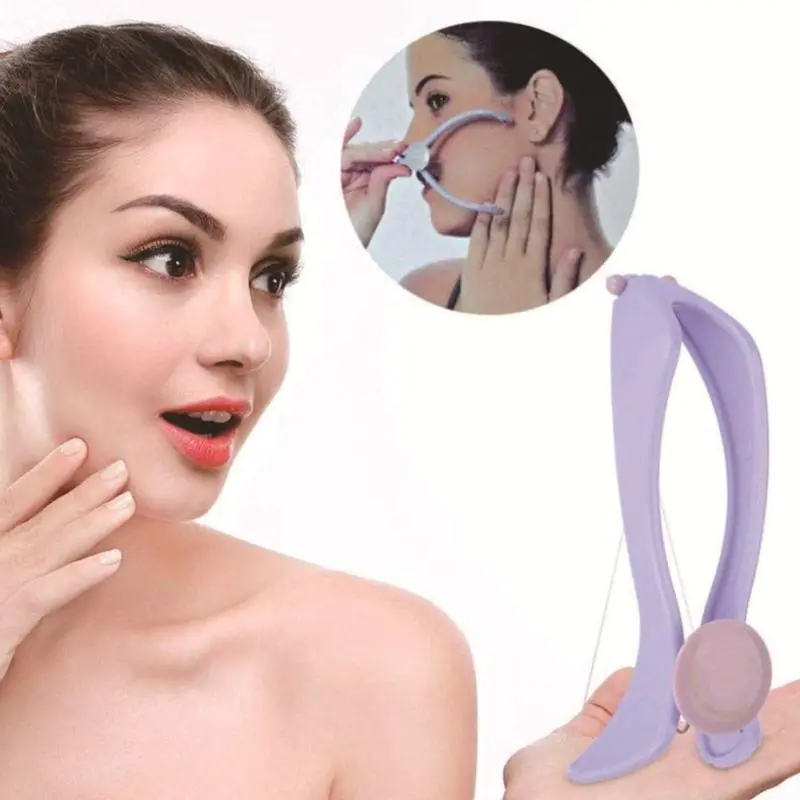 Manual Facial Hair Remover, Cotton Thread Face Trimmer, Abs Spring Material, Single Item, No Ca Prop 65 Re, Huangpochong Group, Facial Hair Removal Tool, Manual Operation, Beauty Tools, Facial Care Tool