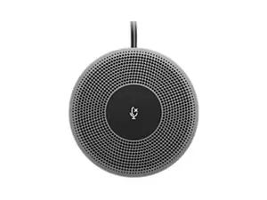 Logitech Expansion Mic for MeetUp, Plug-and-Play, Indicator Lights, Microphone Type Mono, Wideband, Noise Canceling, PC/Mac/Laptop/Macbook/Tablet - Black