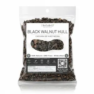 Herbalista Black Walnut Hull 4oz Natural Dried Herbal Tea Blend - Herbal Cleanse, Digestive Support, Beverage for Fitness & Healthcare Wellness Needs