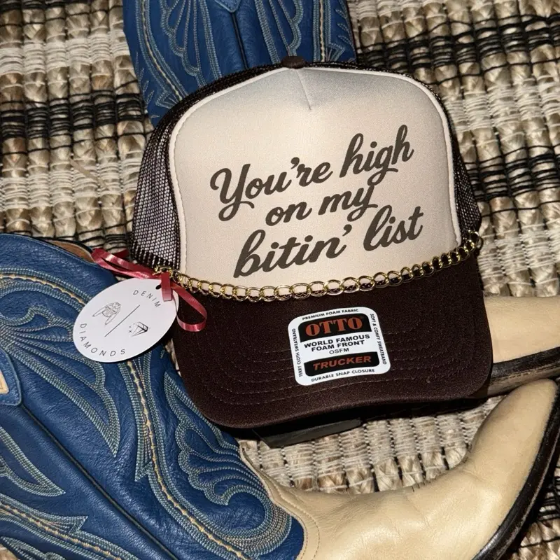 You’re high on my bitin’ list Trucker Hat You’re high on my bitin’ list Trucker Hat