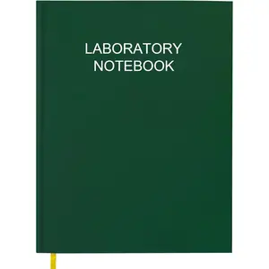 Lab Notebook/Laboratory Notebook - (.25" Grid Format), Laboratory Notebook Quad Ruled Science Lab Book with Grid Pages: Table of Contents for Chemistry, Physics, Biology, 8" x 10", Green