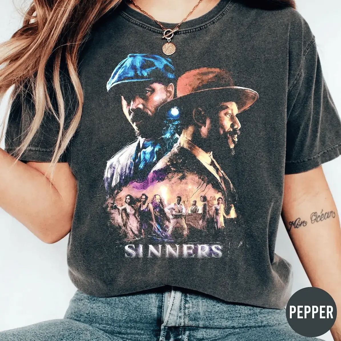 Sinners T-Shirt Vintage 90s Meme Graphic Tee Movie Lover Shirt Unisex Fit Design Gift For Men And Wom Easywear Cotton Shirt