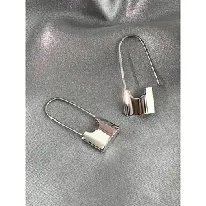 Elegant Simple Geometric Design Hoop Earrings, Fashion Jewelry for Party, Daily Clothing Decor, Trendy All-match & Exquisite Jewelry for Birthday Gift