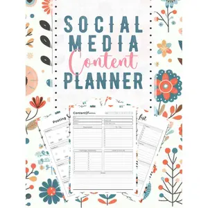 Social Media Content Planner: Simple Organizer Notebook for Tracking Your Social Media Content Hardcover – January 29, 2025