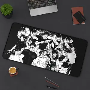 [New Anime Gear - Sale Up To 35%] Toji Fushiguro Jujutsu Kaisen Desk Mat, Dynamic Anime Art Extended Mouse Pad, Stylish Desk Decor for Anime Fans