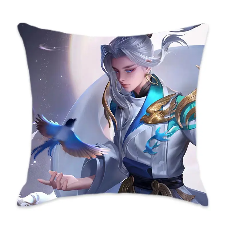 Cute Character Pillowcase Cartoon Game Print Pillow Cover Home Decoration