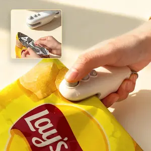 2-in-1 Mini Plastic Bag Sealer - Portable USB Rechargeable Sealing Machine & Cutter for Plastic Bags, Food Preservation - Kitchen Gadget for Everyday Use, Maintains Freshness