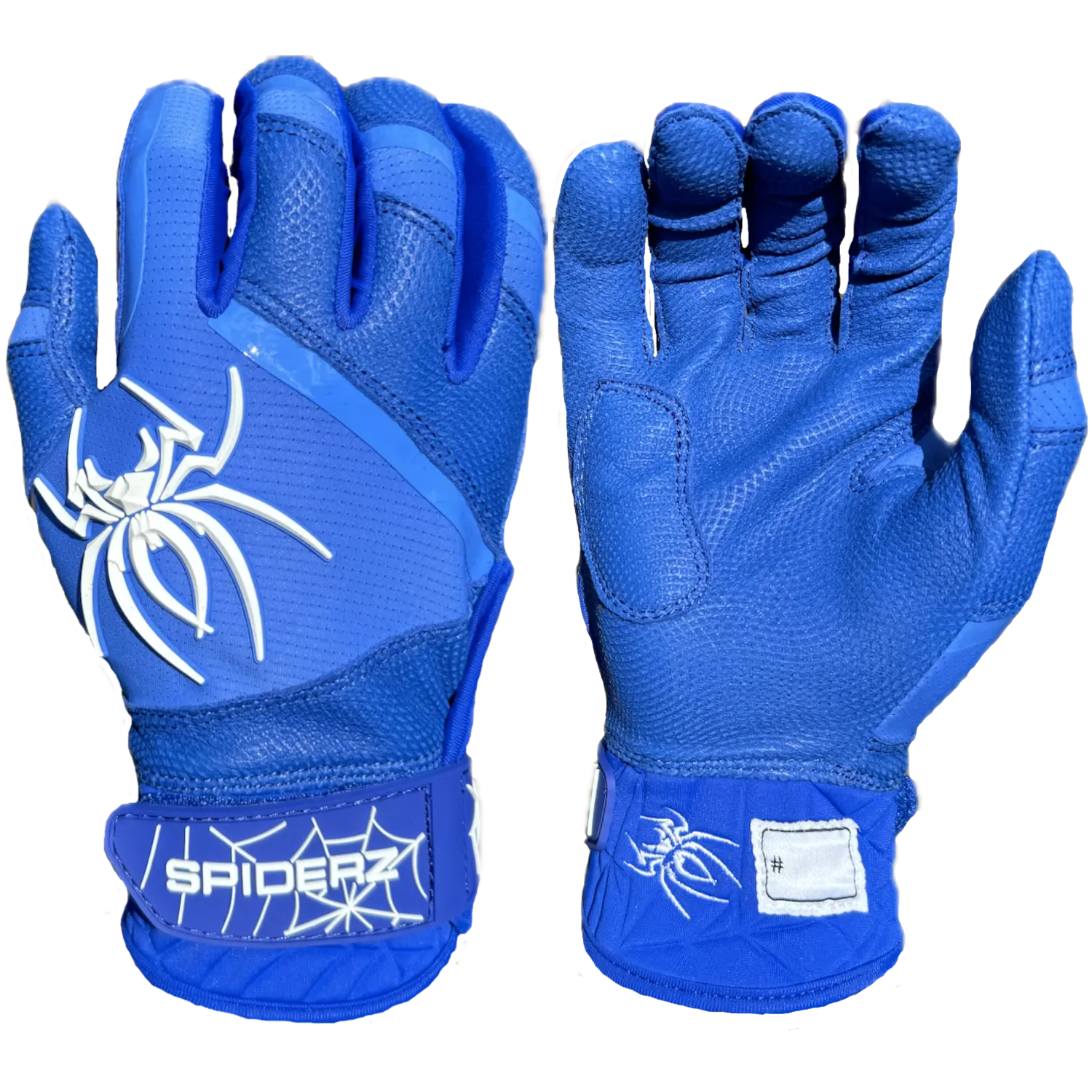 Spiderz PRO PREMIER Batting Gloves - Royal Blue/White