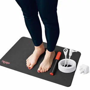 Grounding Mat for Desk & Floor – Conductive Carbon Earthing Pad with 15ft Cord | Non-Slip Wellness Mat for Relaxation, Sleep & Daily Routine (24x16 inch)