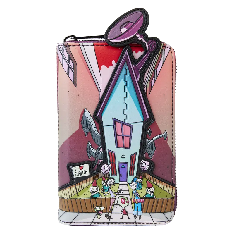 Invader Zim Secret Lair Zip Around Wallet