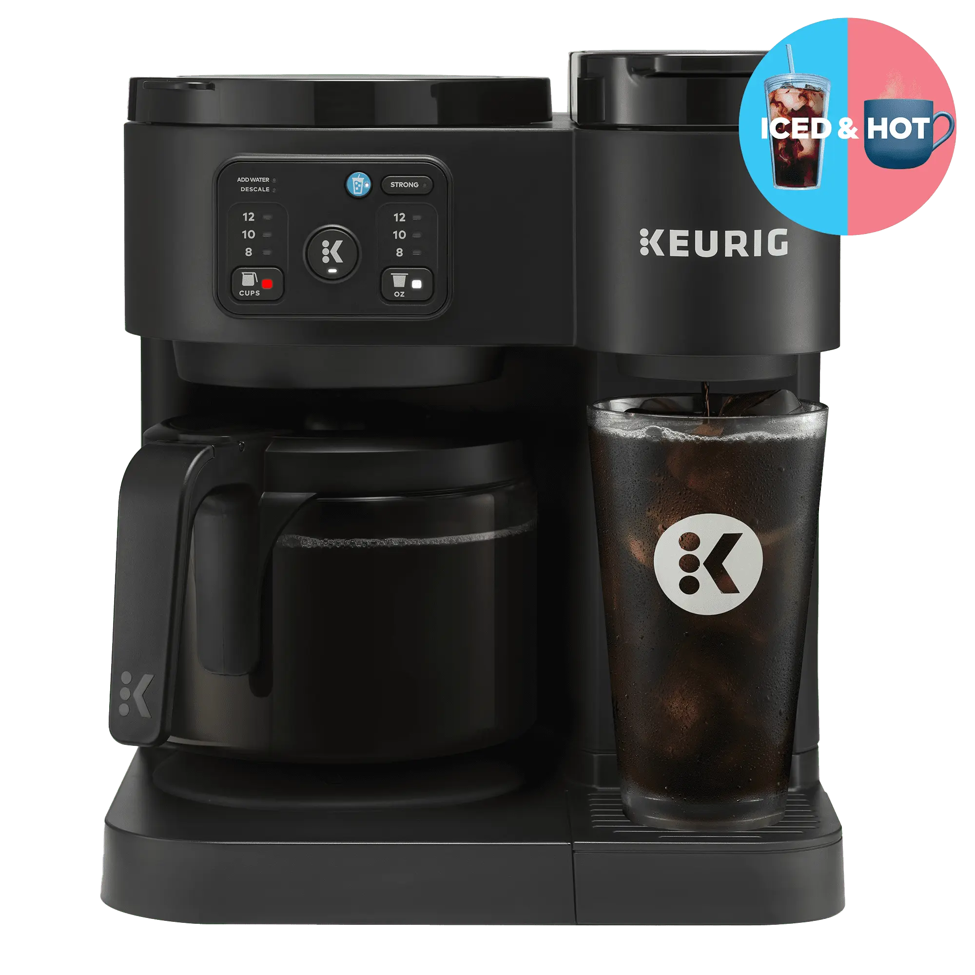 Keurig K-Duo Essentials Hot & Iced Single Serve K-Cup Pod & Carafe Coffee Maker, Gen 2 Keurig K-Duo Essentials Hot & Iced Single Serve K-Cup Pod & Carafe Coffee Maker, Gen 2