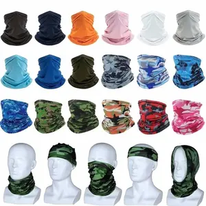 Summer Ice Silk Sun Protection Neck Gaiter Outdoor Sports Cycling Fishing Bandana Multi Functional Headwear