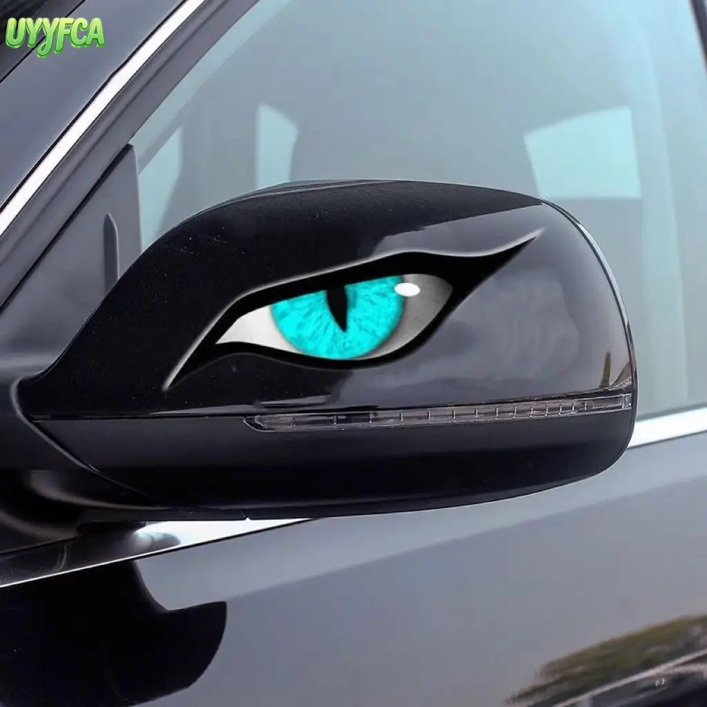 4-Pack Realistic Aggressive Raptor Eye Car Decals,Scary Eagle Eye Rearview Mirror Stickers,Evil Eye, One Pair Waterproof Sunproof Vinyl Auto Accessories, Scratch Concealing Universal Fit for Cars, Trucks, Car Accessories& Edgy Vehicle Styling summervibes