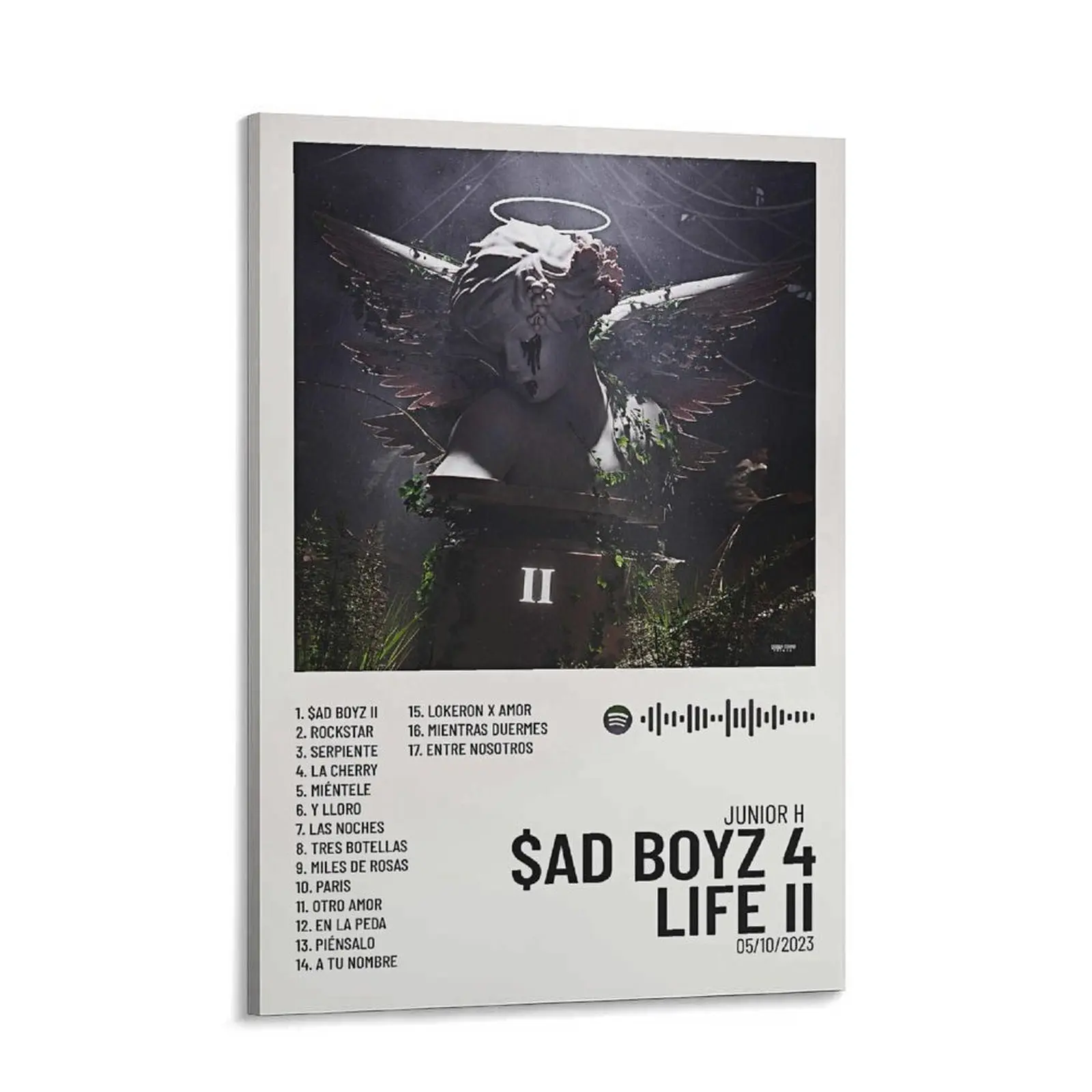 Sad Boys 4 Life II Music Album Artistic Canvas Poster Painting - Printed Wall Decoration, Moodboard Aesthetic Room Accessory, Home Decor Gift for Bedroom (Home Supplies)