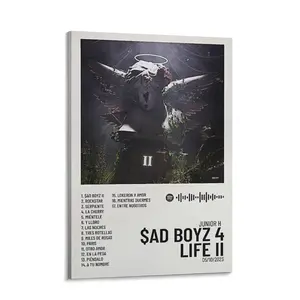 Sad Boys 4 Life II Album Music Art Poster Canvas Print for Wall Bathroom Bedroom Office Holiday Gifts New Year Decor