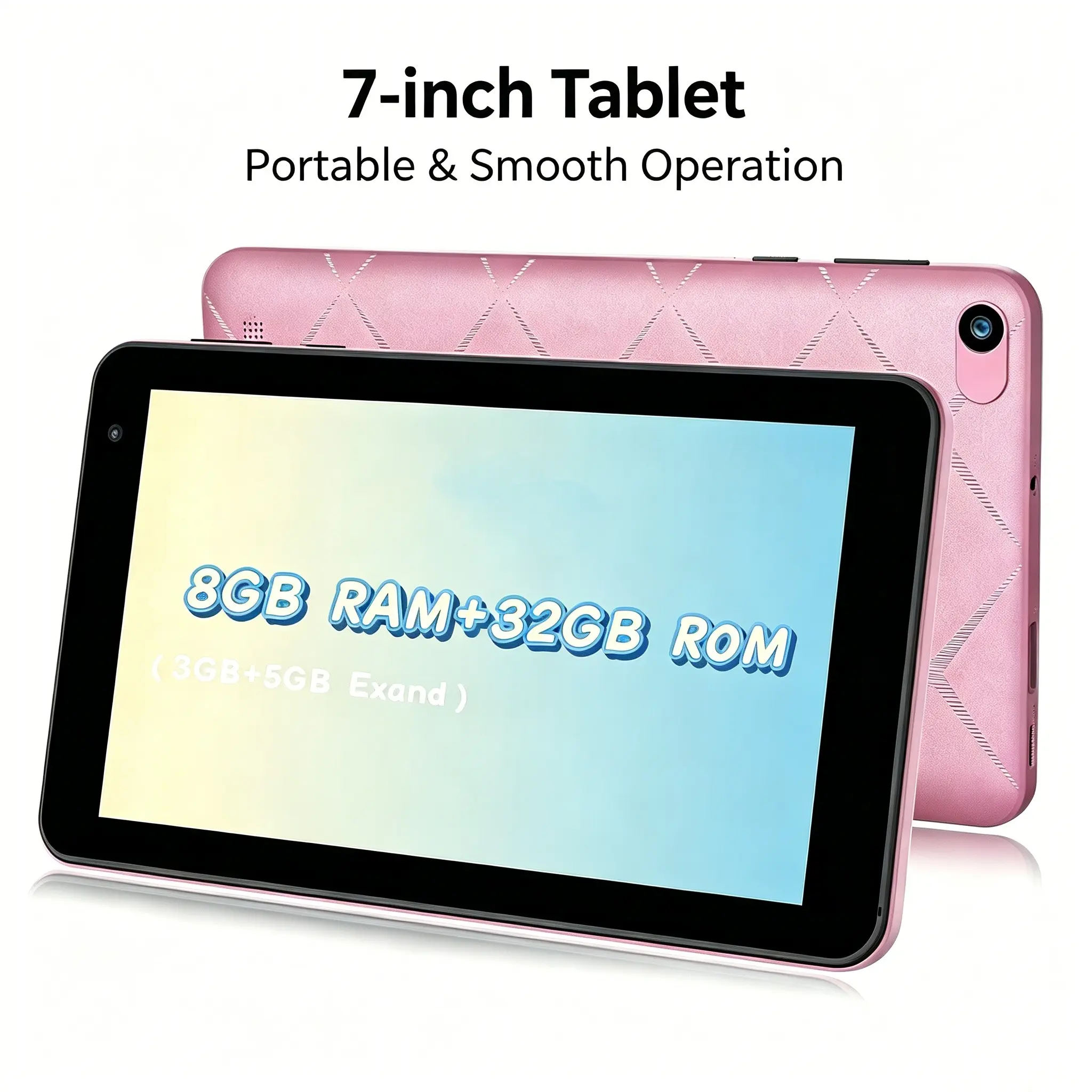 7-Inch Touchscreen Android Tablet Computer P7, 8GB RAM (3gb+5gb Expandable), 32GB ROM, Compact Design, Includes Protective Case, New Condition