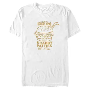 Men's SpongeBob SquarePants Plankton Krabby Patties Ad T-Shirt