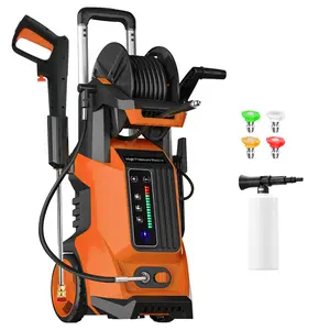 Electric Pressure Washer, 4500 PSI 3.2 GPM Pressure Washer with 4 Interchangeable Nozzles and with Smart Control and 15 Levels of Adjustment Effortlessly Car Water Washer for car wash, home, driveway, garden, yard, RV, boat, motorcycle Cleaning