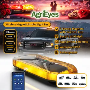 AgriEyes W230B Wireless Roof Light Bar | Remote/App Control, for Pickup, Work Truck, Off-Road Safety