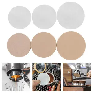 51 53 58mm 100Pcs Coffee Powder Bowl  for Espresso Maker White Brown TiktokShopSpringGlowUp