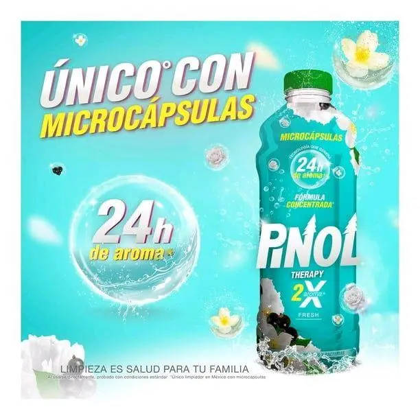 Pinol Therapy Fresh Citrus Herbal & Balsamic Cleaner in a Bottle 1.65L to