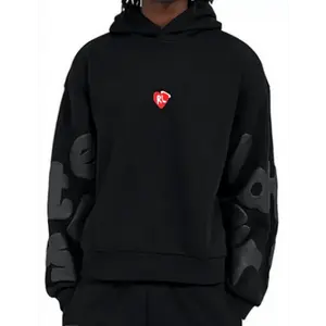 Red letters trust god scattered hoodie