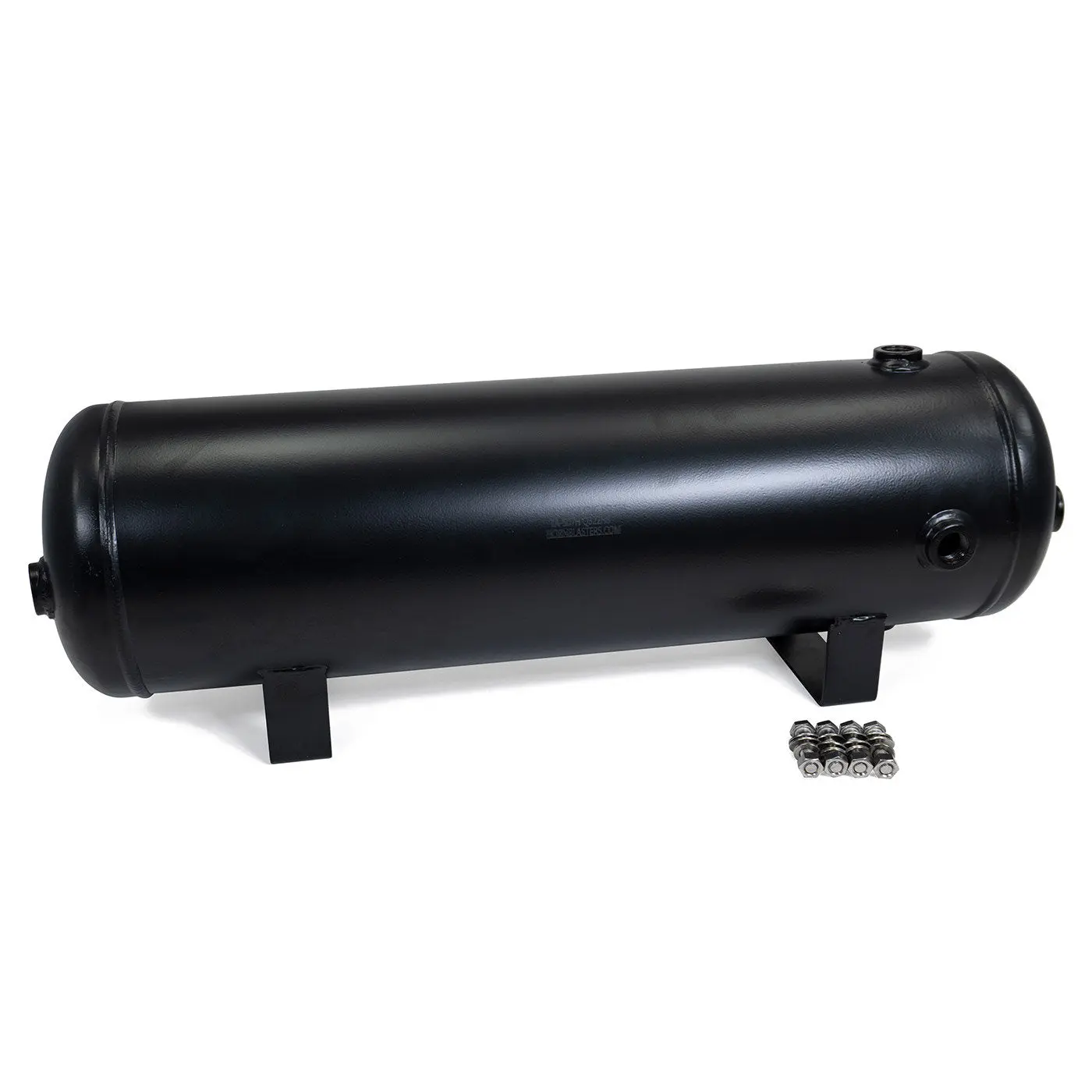 HornBlasters 5 Gallon 7 Port Steel Air Tank | Stealth Black Powdercoat Finish | Seven 1/2" NPT Ports | Perfect for Air Systems, Train Horns, & Air Suspension HornBlasters 5 Gallon 7 Port Steel Air Tank | Stealth Black Powdercoat Finish | Seven 1/2" NPT Ports | Perfect for Air Systems, Train Horns, & Air Suspension