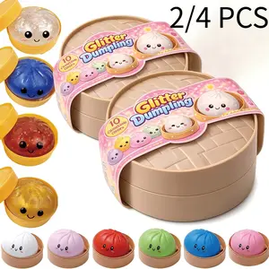 Smiley Dumpling Soft Set, Colorful Sensory Stress Relief Collection, Random Soft Gift Box, Party Favors and Collectibles