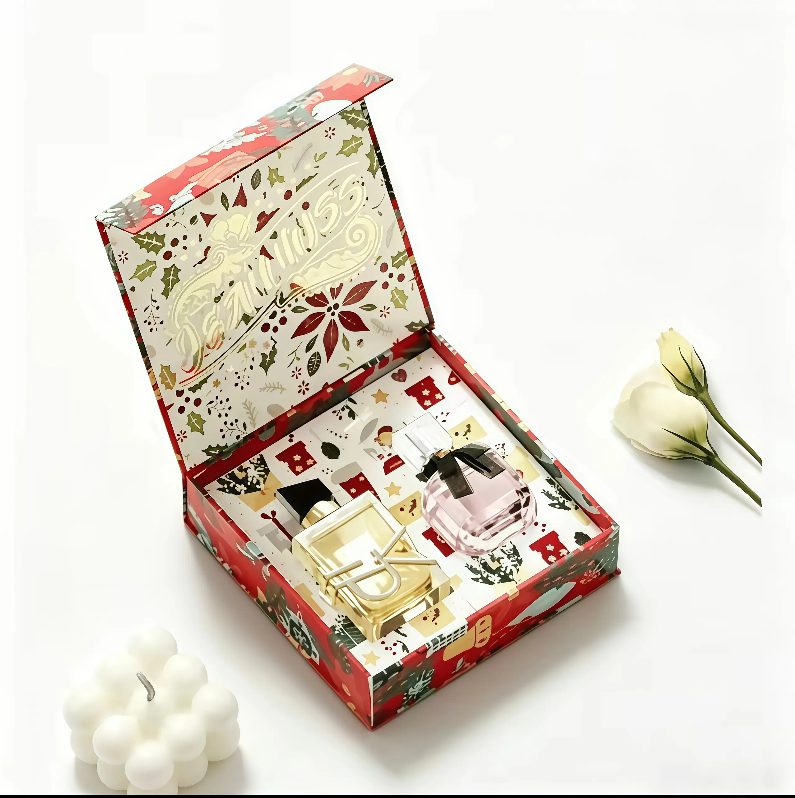 JEAN MISS Lady Perfume Christmas Gift Set50ml+30ml I Rich and unique floralfragrance,sweet floral and fruity notesl Using twopopularfragrances and holiday limitededitionpackagingIperfumeforwomenIperfumesparamujereslfragranceIRichanduniquefloralfragrance,
