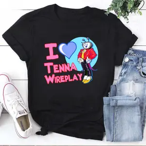 I Love Tenna Wireplay Spamton Shirt, Spamton G Spamton Fan Tee, Deltarune Inspired Funny Shirt, Retro Style Gamer Tee, Cosplay Gift Idea