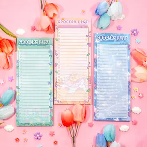 Grocery List Notepad with Magnet Backing