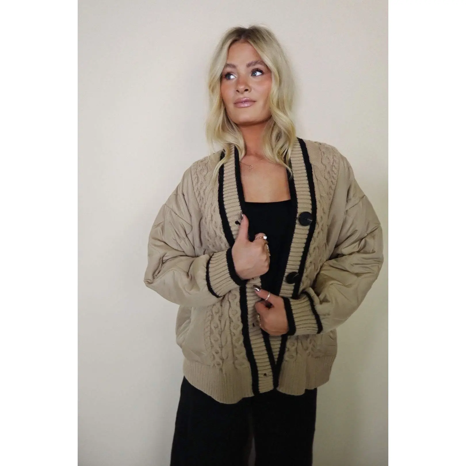 Spencer Quilted Cardigan