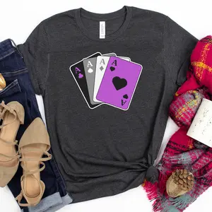 Asexual Aces T-Shirt - Asexual Pride - Ace Shirt - Ace Pride Shirt - Asexual Shirt - LGBTQ Shirt - Equality Gift - Asexual Gift - Pride