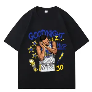 Stephen Curry Graphic Print Acid Washed Oversized T‑Shirt, Y2K Harajuku Streetwear Casual Top, Heavyweight Cotton Short Sleeve Unisex Tee For Men Women Teens