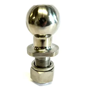 1 7/8" Ball with 1" Shank, One Piece Towing Ball, Stainless Steel, Rated 3,500 lbs. GVW