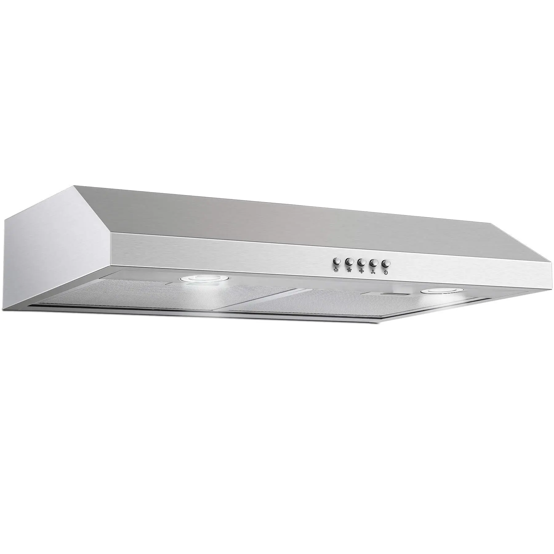 30 Inch Convertible Range Hood Under Cabinet Ductless Ducted Stainless Steel Exhaust Fan Vent Hood for Stove Oven US0475A Filters Venting Outlets Durable Kitchen Appliances Household Items