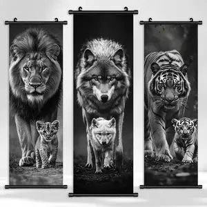 Animal Pattern Wall Art, 3 Counts/set Modern Art Animal Poster, Exquisite Animal Wall Decoration, Living Room Decor, Modern Home Decor, Office, Bedroom Decoration, Ornaments