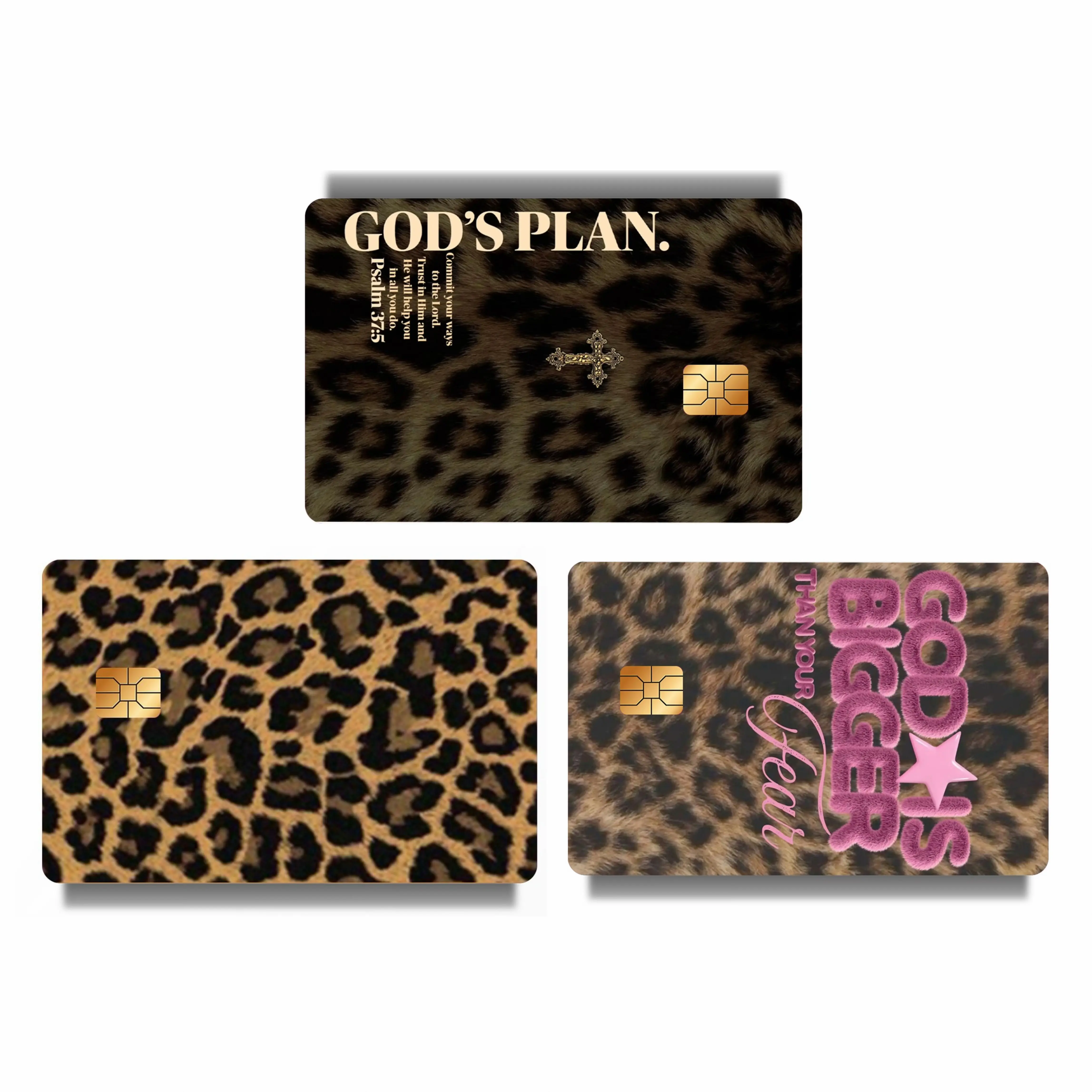 Leopard Print Credit Card Skin Sticker - Trendy and Durable Card Cover for Stylish Personalization