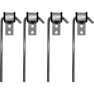 4 Pcs Heavy Duty Universal Exhaust Hanger Rod 3/8" Rod 10" Long