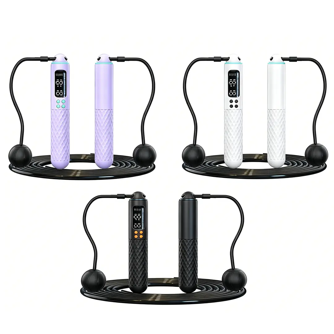 Smart Jump Rope 2-in-1 | Home Workout Gear | At Home Gym Equipment | Exercise Equipment | Weighted & Cordless Mode