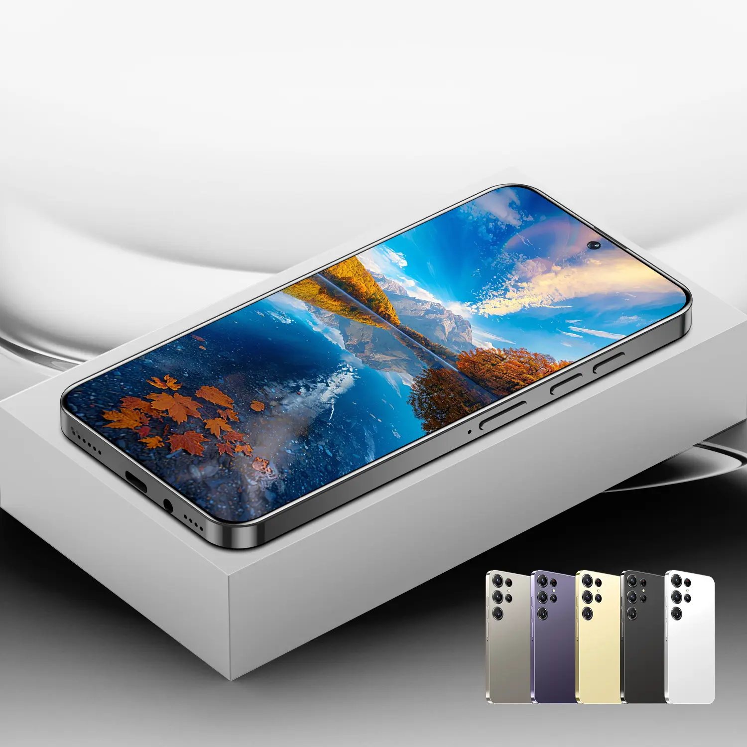 4G smart unlock phone, external pen, supports face recognition, 12GB + 512GB memory, 6800mAh large battery, portable phone