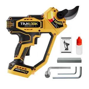 Brushless Cordless Electric Pruning Shears, Professional Pruning Shears Blade Suitable for Gardens, Branches, Battery not included.