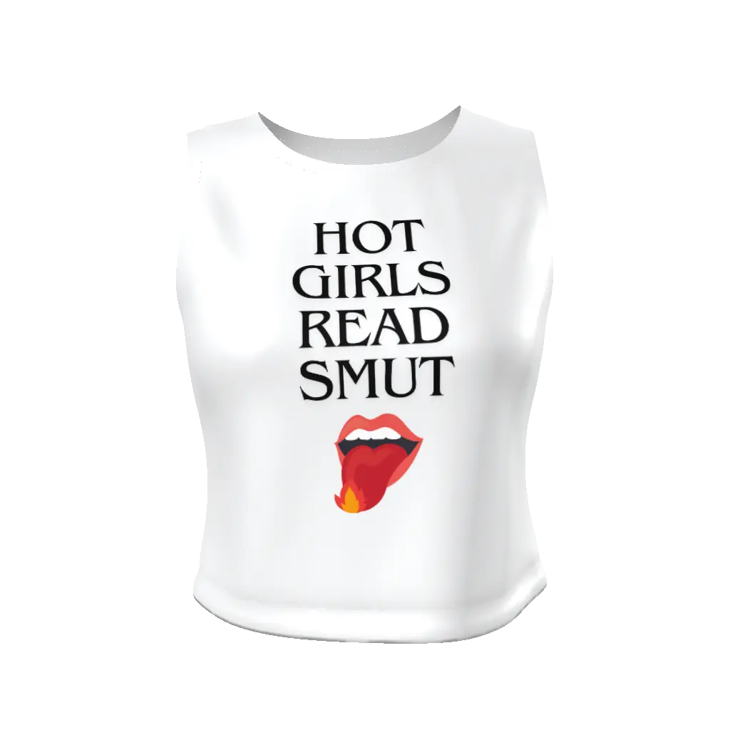 Hot Girls Read Smut Women's Fitted Crop Tank Top Comfortable Casual