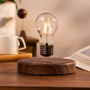 Floating Bulb Lamp Magnetic Floating LED Light Desk Lamp Table lamp Night Light, 360 Degree Automatic Rotating Light for Unique Gifts Room Home Office Decor