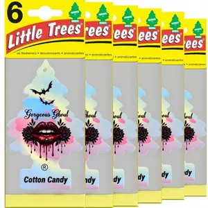 3pcs Little Trees Car Air Freshener, Car Perfume, Car Fragrance Set, Hanging Tree for Long-Lasting Scent, Cotton Candy Fragrance, New Year Fun, Home & Car Use, Cotton Candy Scented, Car Scents